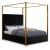 Jones Velvet Queen Size Canopy Bed