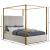 Jones Velvet King Size Canopy Bed