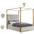 Jones Velvet King Size Canopy Bed