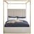 Jones Velvet Queen Size Canopy Bed