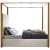 Jones Velvet Queen Size Canopy Bed