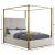 Jones Velvet Queen Size Canopy Bed