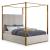 Jones Velvet Canopy Bed