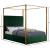 Jones Velvet King Size Canopy Bed