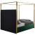 Jones Velvet Queen Size Canopy Bed