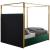 Jones Velvet Canopy Bed