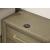 Dove 2-Drawer Nightstand Wood Bedside Table with Wireless Charging & Gold Pulls
