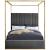 Jones Velvet Canopy Bed