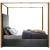 Jones Velvet Canopy Bed