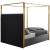 Jones Velvet Queen Size Canopy Bed