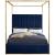 Jones Velvet Canopy Bed