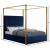 Jones Velvet Canopy Bed