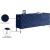 Collette 3-Door Sideboard with Chrome Stainless Steel Base