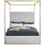 Jones Velvet Canopy Bed