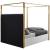 Jones Velvet Canopy Bed