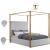 Jones Velvet Canopy Bed