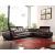 397 Italian Leather Right Hand Facing Sectional