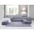 397 Italian Leather Right Hand Facing Sectional