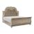 Cavalier Leatherette/Wood/Wood Veneer Tufted Sleigh Bed, California King Size