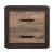 Miter Wood/Wood Veneer Platform Bedroom Set w/ Footboard Storage