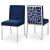 Opal Velvet Dining Chair with Chrome Stainless Steel Base
