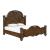 Isabella Wood Panel Bed