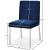 Opal Velvet Dining Chair with Chrome Stainless Steel Base