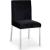 Opal Velvet Dining Chair with Chrome Stainless Steel Base