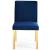Opal Velvet Dining Chair with Gold Stainless Steel Base