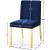 Opal Velvet Dining Chair with Gold Stainless Steel Base