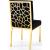 Opal Velvet Dining Chair with Gold Stainless Steel Base