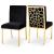 Opal Velvet Dining Chair with Gold Stainless Steel Base