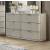 Fiji Bedroom Set Woven Wood Upholstered Bedroom Furniture with Gold Accents