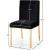 Opal Velvet Dining Chair with Gold Stainless Steel Base