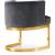 Gianna Velvet Dining Chair with Gold Stainless Steel Base