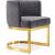 Gianna Velvet Dining Chair with Stainless Steel Base