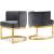 Gianna Velvet Dining Chair with Stainless Steel Base