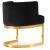 Gianna Velvet Dining Chair with Gold Stainless Steel Base