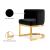 Gianna Velvet Dining Chair with Gold Stainless Steel Base