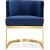 Gianna Velvet Dining Chair with Gold Stainless Steel Base