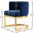 Gianna Velvet Dining Chair with Gold Stainless Steel Base