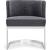 Gianna Velvet Dining Chair with Stainless Steel Base