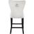Nikki Velvet Counter Stool with Espresso Wood Legs
