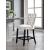 Nikki Velvet Counter Stool with Espresso Wood Legs