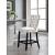 Nikki Velvet Counter Stool with Espresso Wood Legs