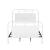 Vintage Series Twin Size Metal Bed - Antique White