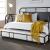 Vintage Twin Size Metal Bed Set with Trundle