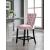 Nikki Velvet Counter Stool with Espresso Wood Legs