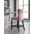 Nikki Velvet Counter Stool with Espresso Wood Legs