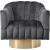 Farrah Velvet Chair with Swivel Base